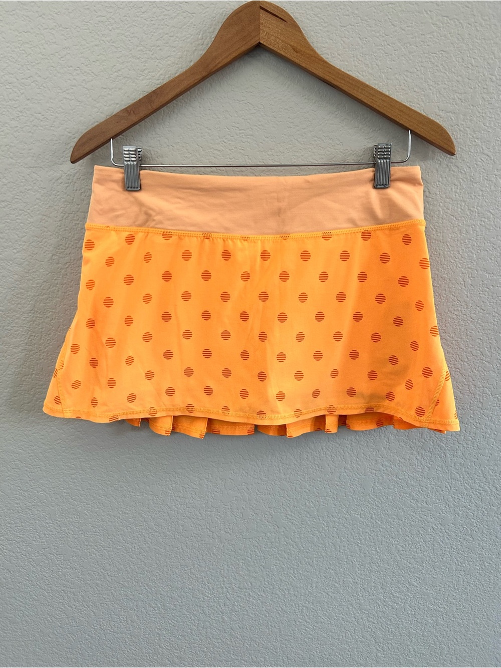 Lululemon Pace Setter Skort *Stripe Dot Creamsicle Pop - Picture 2 of 10